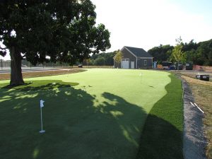 beautiful artificial golf turf