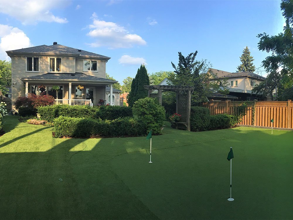 Beautiful Scarborough backyard putting green