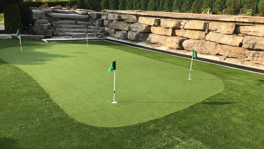 Artificial grass lawn & golf green