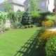 Natural looking landscape using synthetic turf