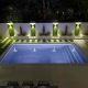 Night Lighting brings an ambiance to swimming pool area