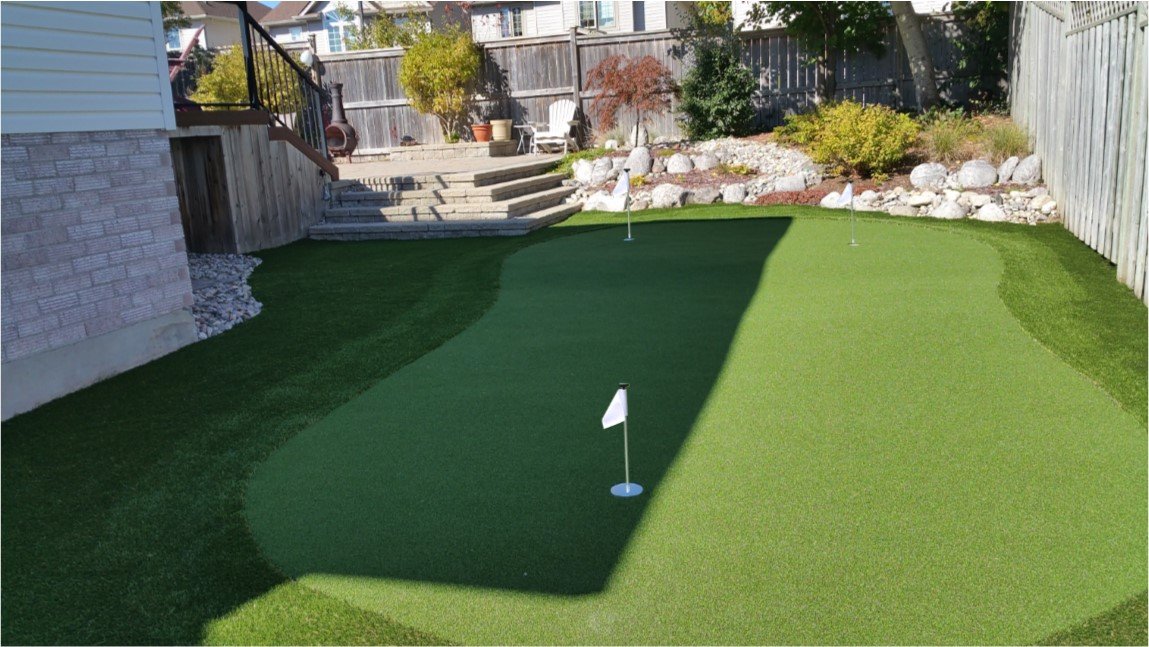 The Perfect Side-yard synthetic golf green