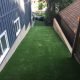 Great way to have a beautiful clean green surface where the grass is hard to grow and maintain