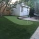 extra fun sloped green for great uphill and downhill putting practice artificial grass golf green, putts perfectly