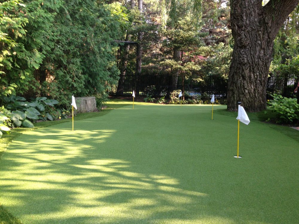 Impeccably designed and installed 5 hole green for our Toronto Client