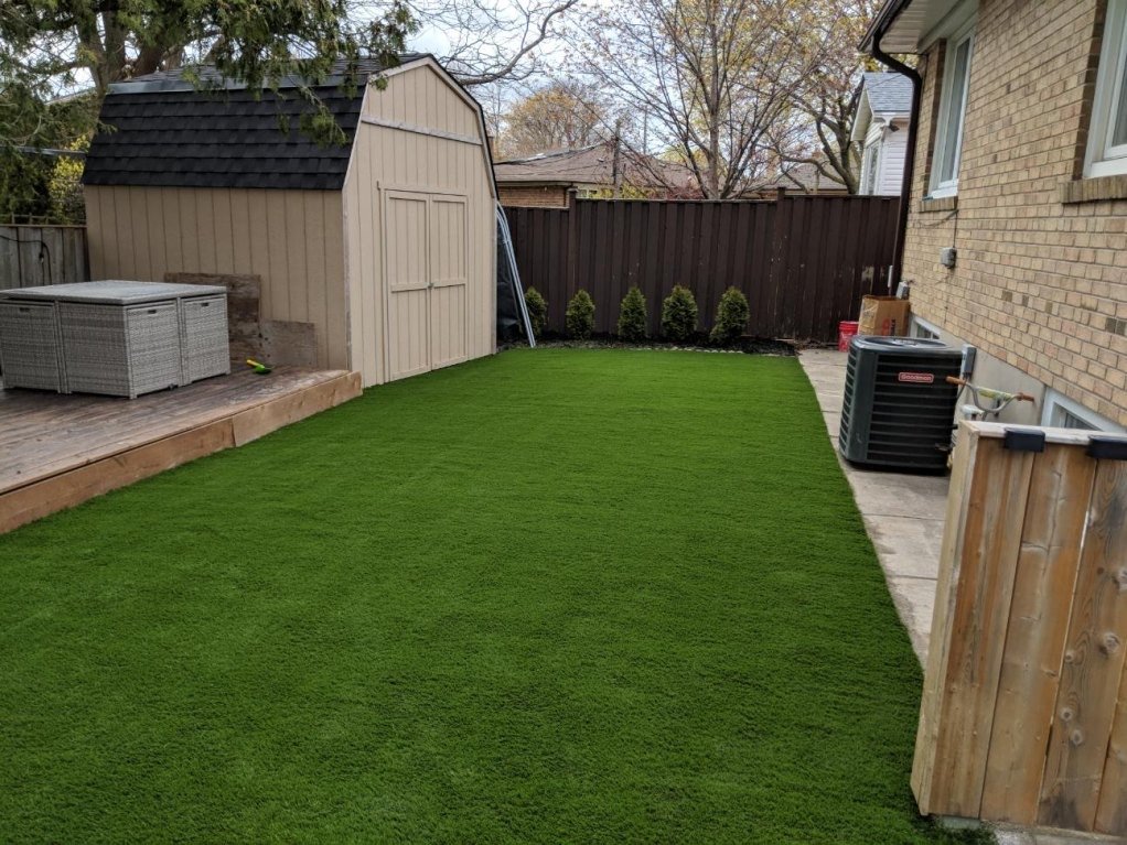 Keep it neat & clean with fake grass and no maintenance